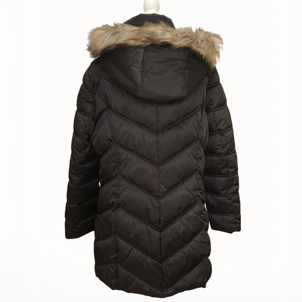 Kenneth Cole Faux Fur Puffer Hooded Parka/Coat - L - Picture 7 of 17